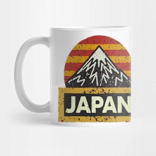 Colorful Japan Distressed Grunge Retro Design Mug